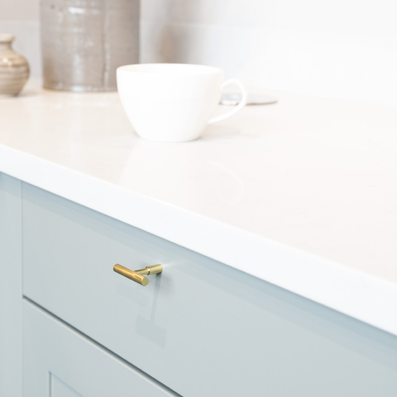 Knopp T Spira - Polerad mässing