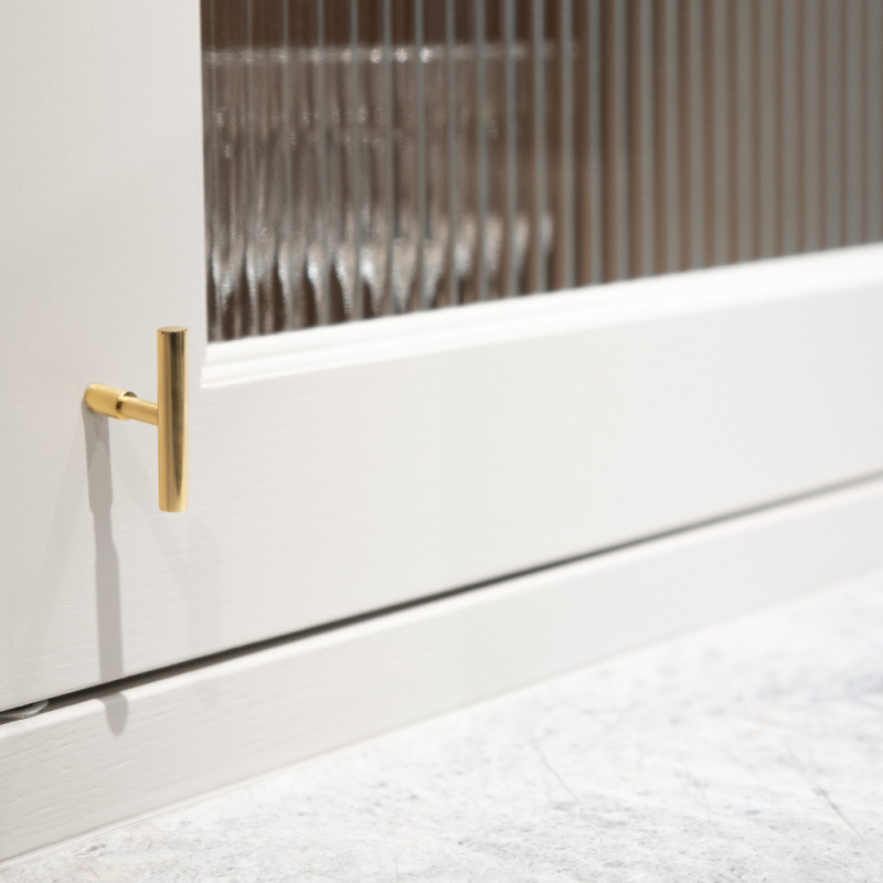 Knopp T Spira - Polerad mässing