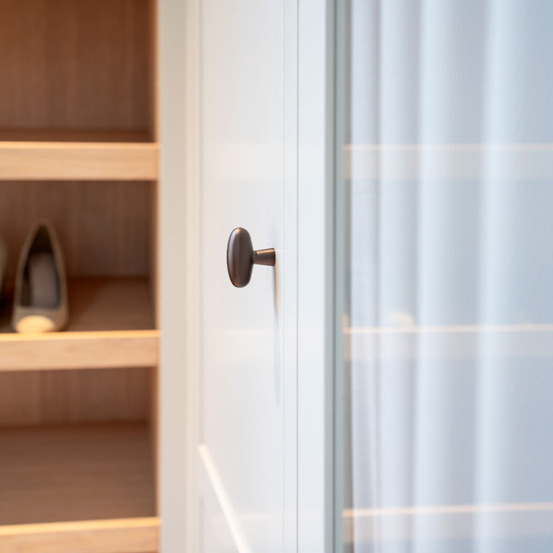 Knopp T Oliver - Brunerad mässing