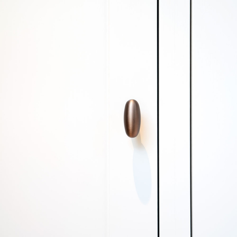 Knopp T Oliver - Brunerad mässing