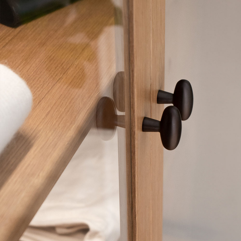 Knopp T Oliver - Brunerad mässing