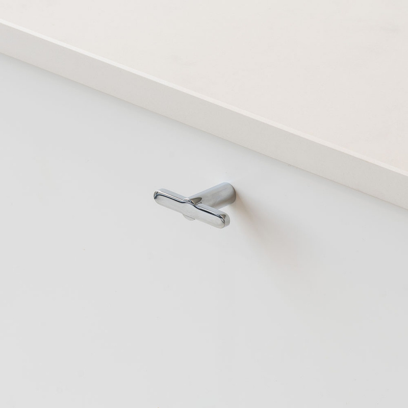 Knopp T Flow - Polerad krom