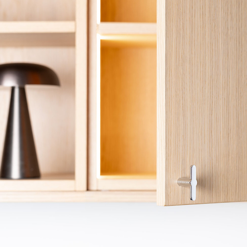 Knopp T Flow - Polerad krom