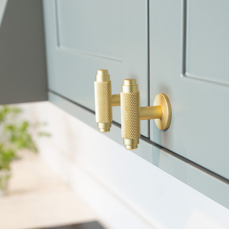 Knopp T Riff - Matt mässing