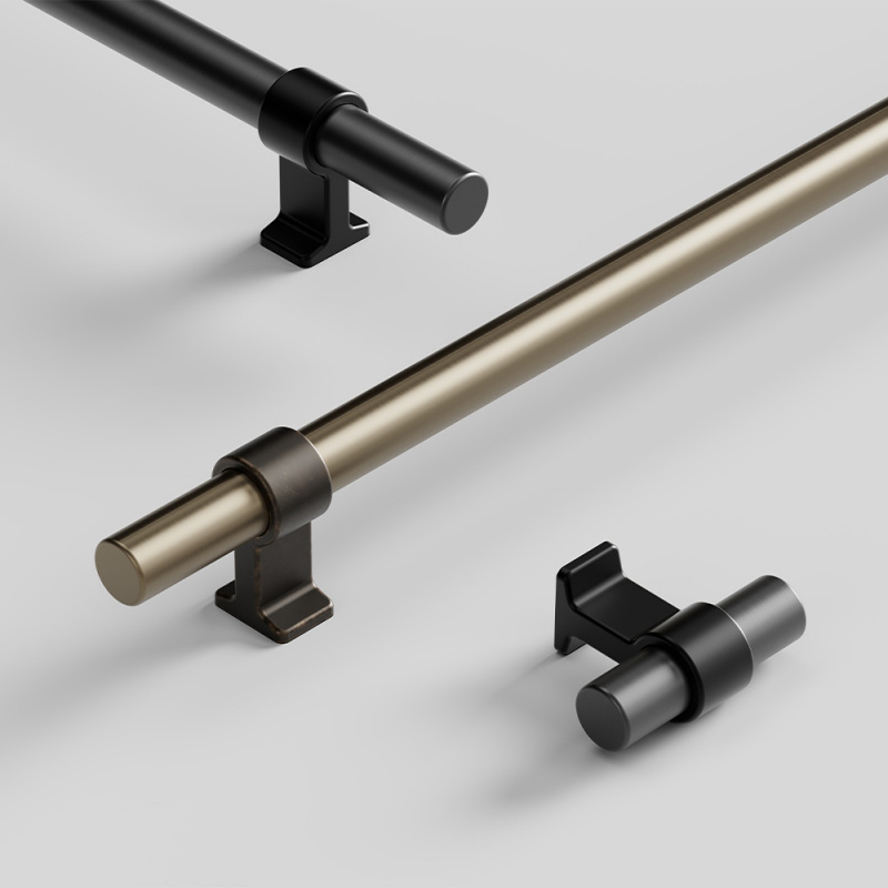 Knopp T Bond - Mattsvart/gun metal