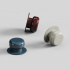 Knopp Colette - 50mm - Glossy maroon red Knopp Colette - 50mm - Glossy maroon red