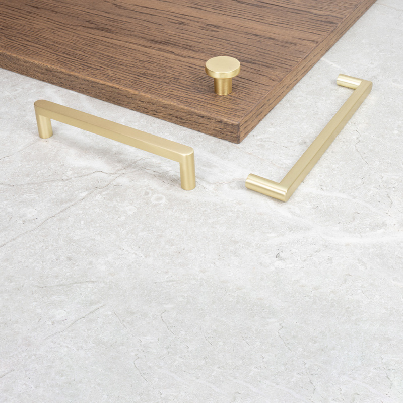 Knopp 2078 - 28mm - Borstad mässing