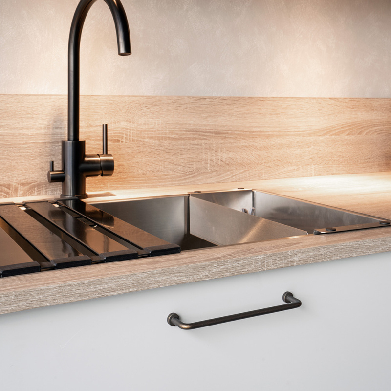 Handtag Lounge - 160mm - Antik brun