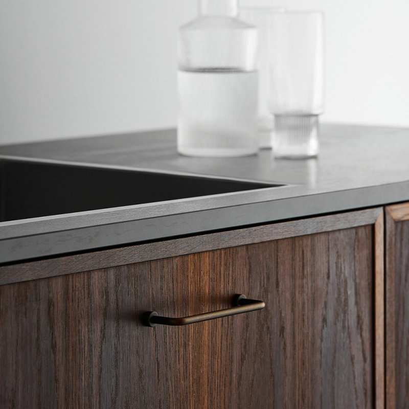 Handtag Lounge - 160mm - Antik brun