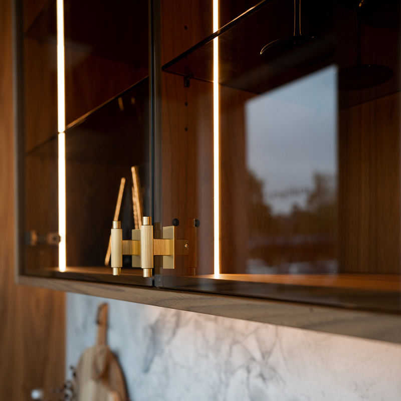 Knopp T Arpa - Borstad mässing