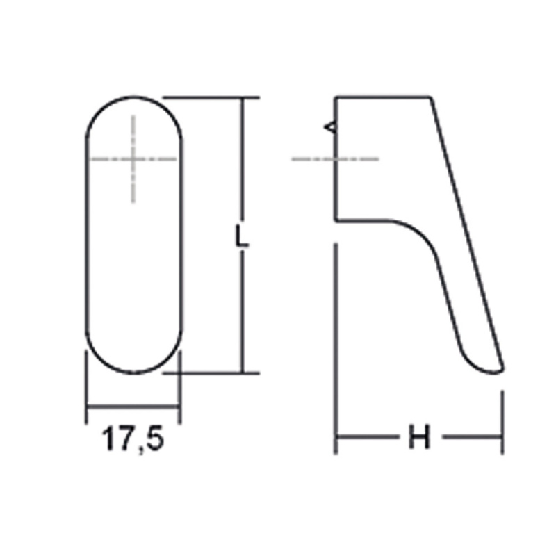 Knopp Luv - Borstad mässing