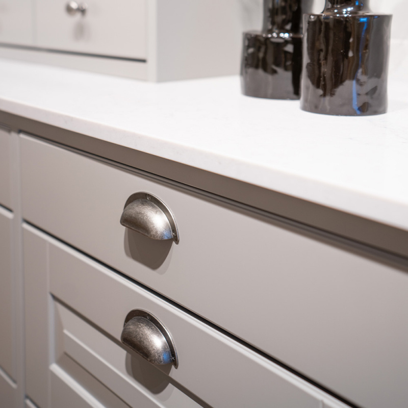 Skålhandtag 3922 - 64mm - Tenn