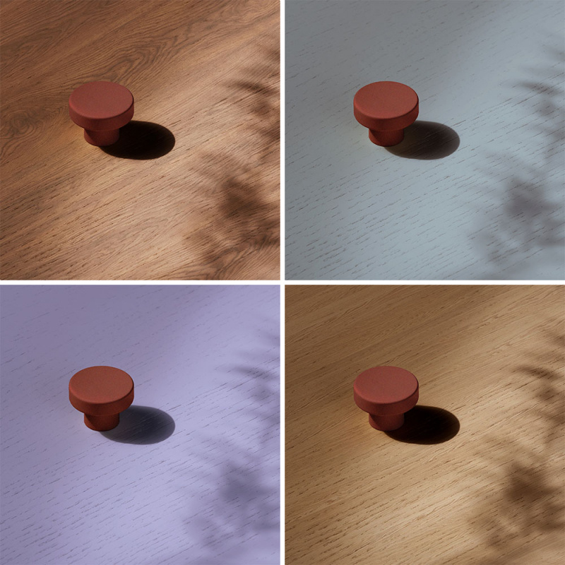 Knopp Circular - Toniton Reddish Brown