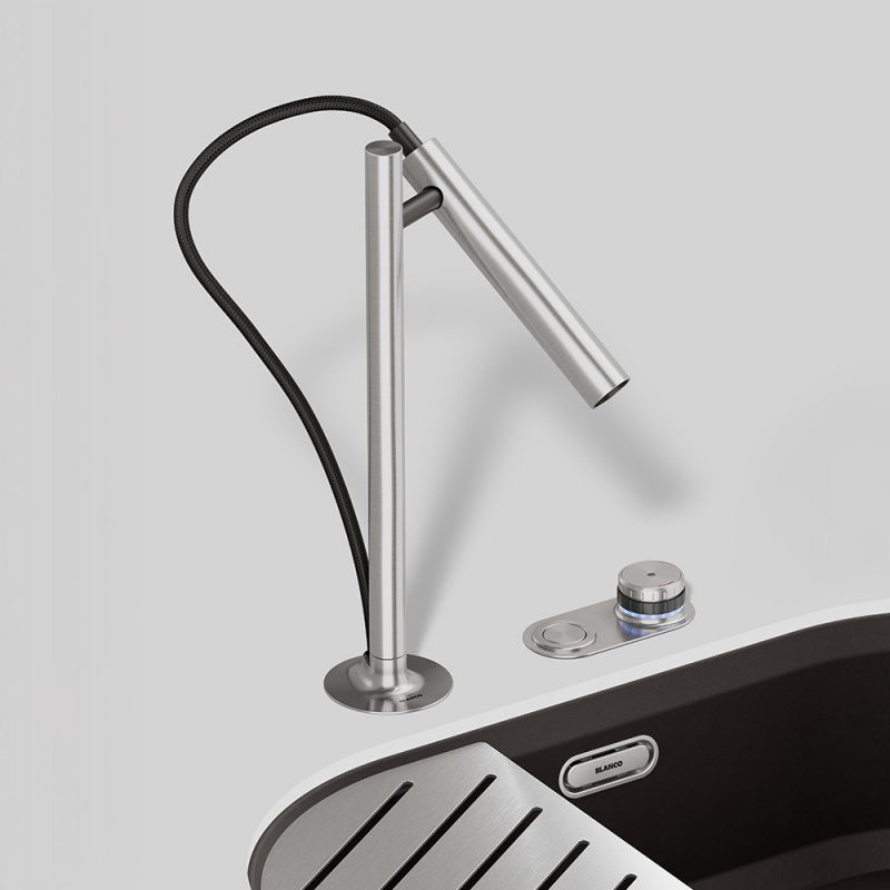 Köksblandare Luneoo-S - Borstad rostfritt