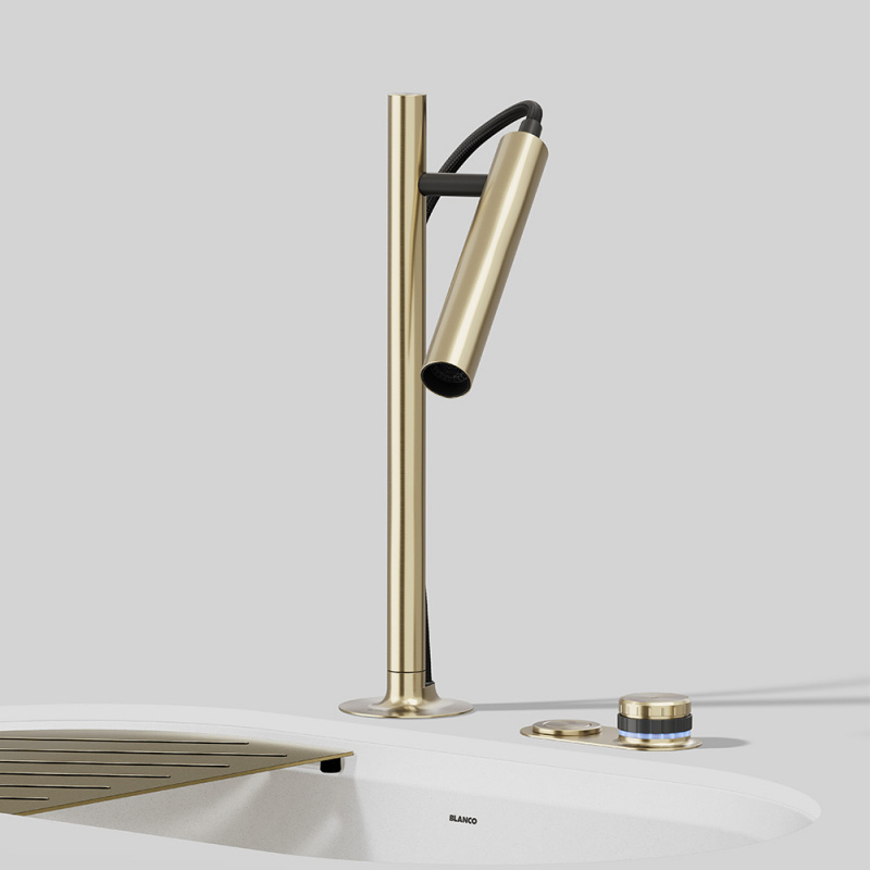 Köksblandare Luneoo-S - Satin gold