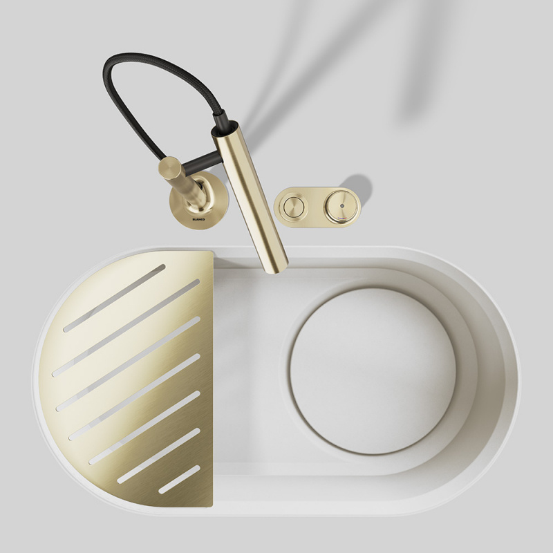 Köksblandare Luneoo-S - Satin gold