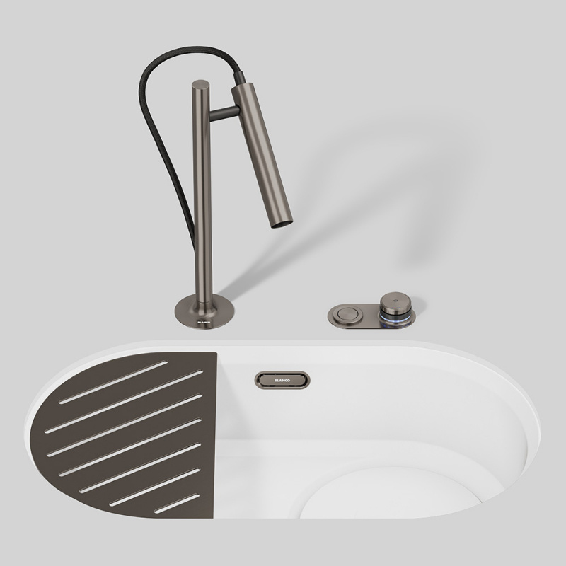 Köksblandare Luneoo-S - Satin platinum