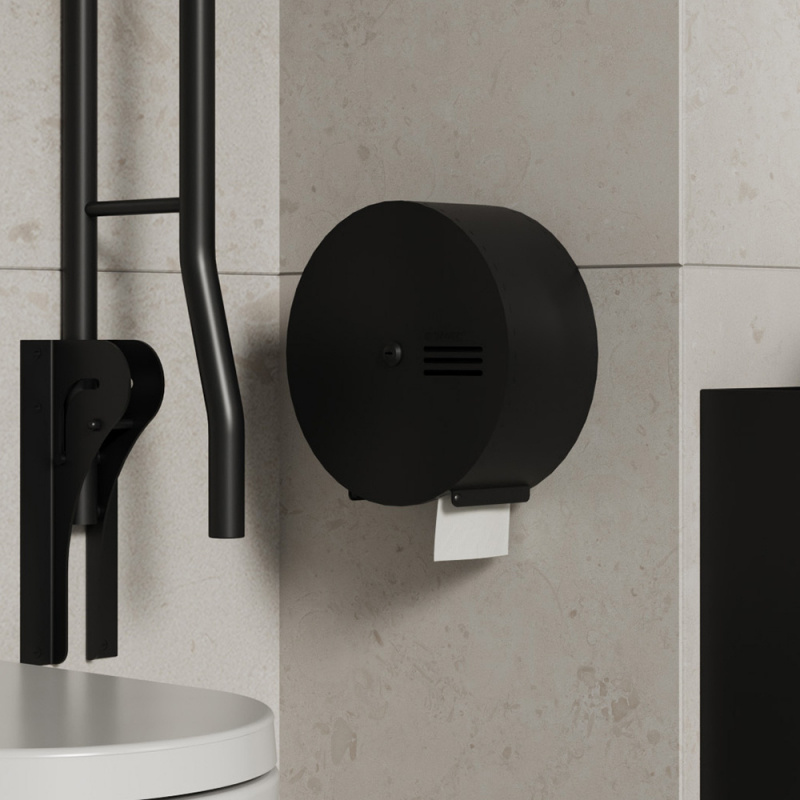 Toalettpappershållare Jumbo Stay - Mattsvart