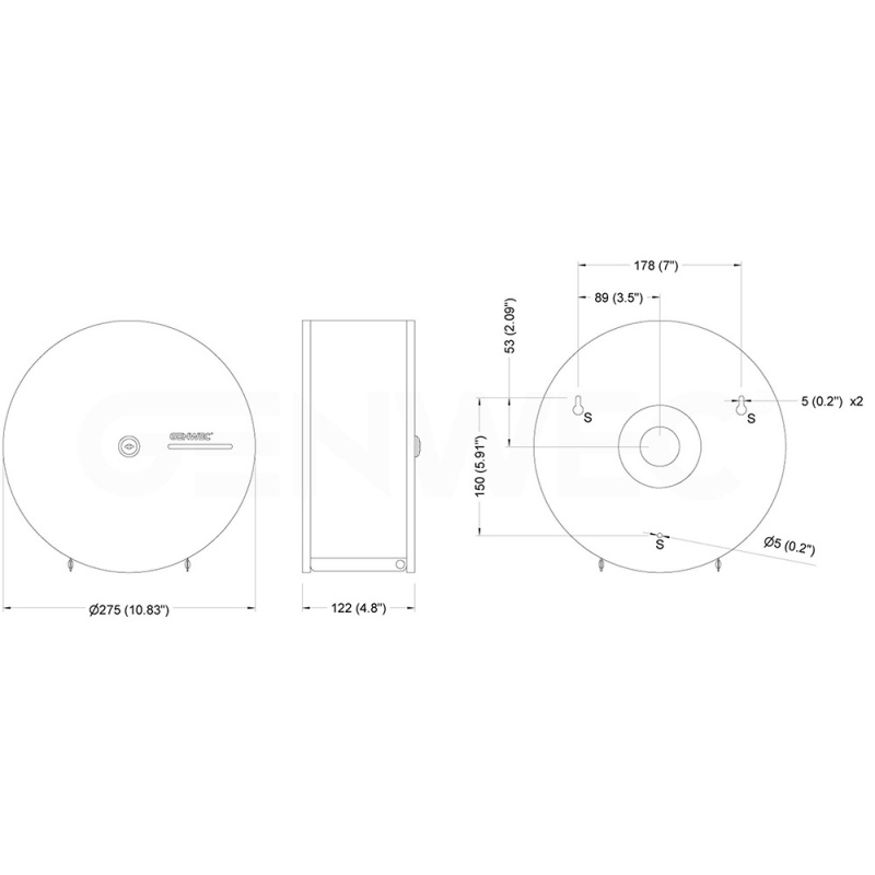 Toalettpappershållare Jumbo Stay - Mattsvart