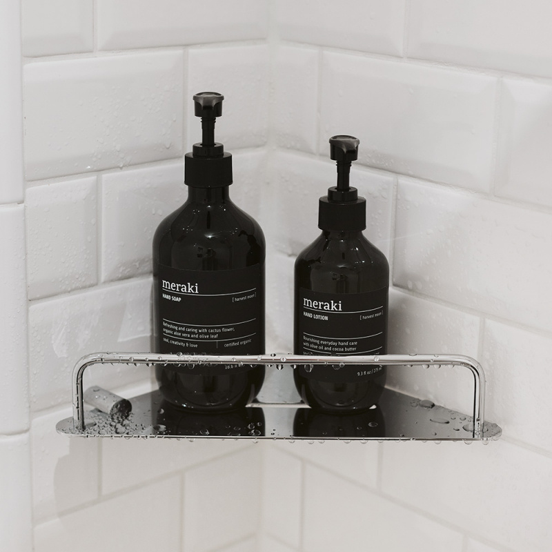 Match - Hörnhylla - Polerad krom