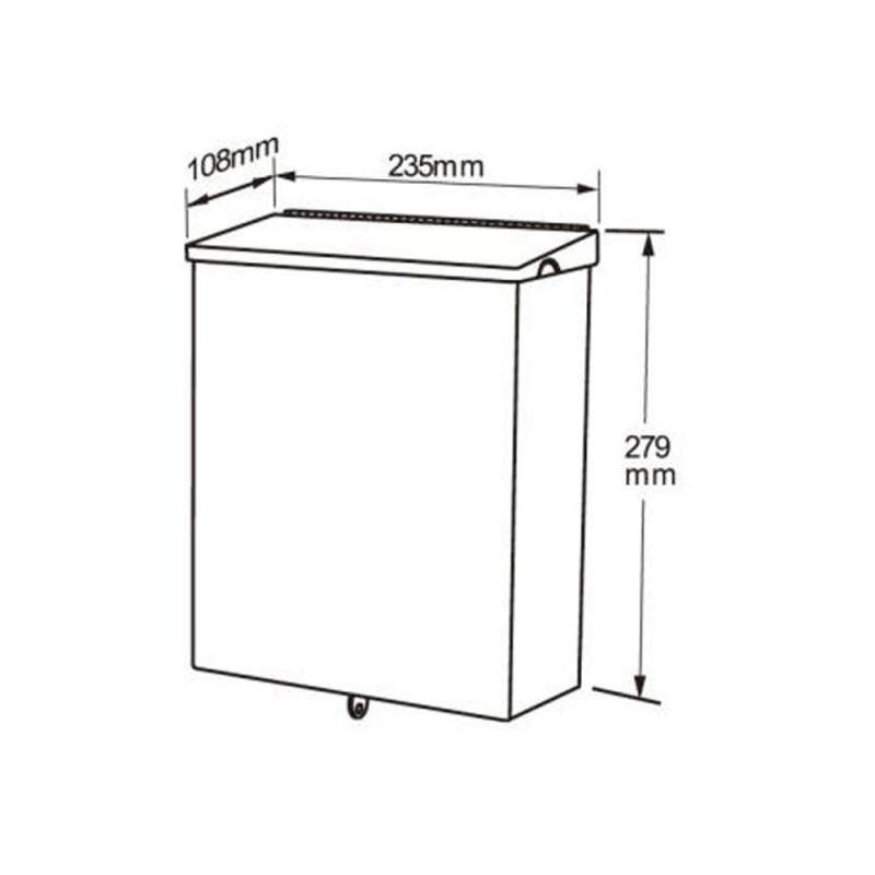 Sanitetsbehållare Stay - Mattsvart