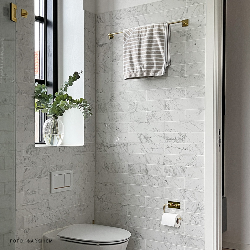 Base 200 - Toalettpappershållare - Mässing