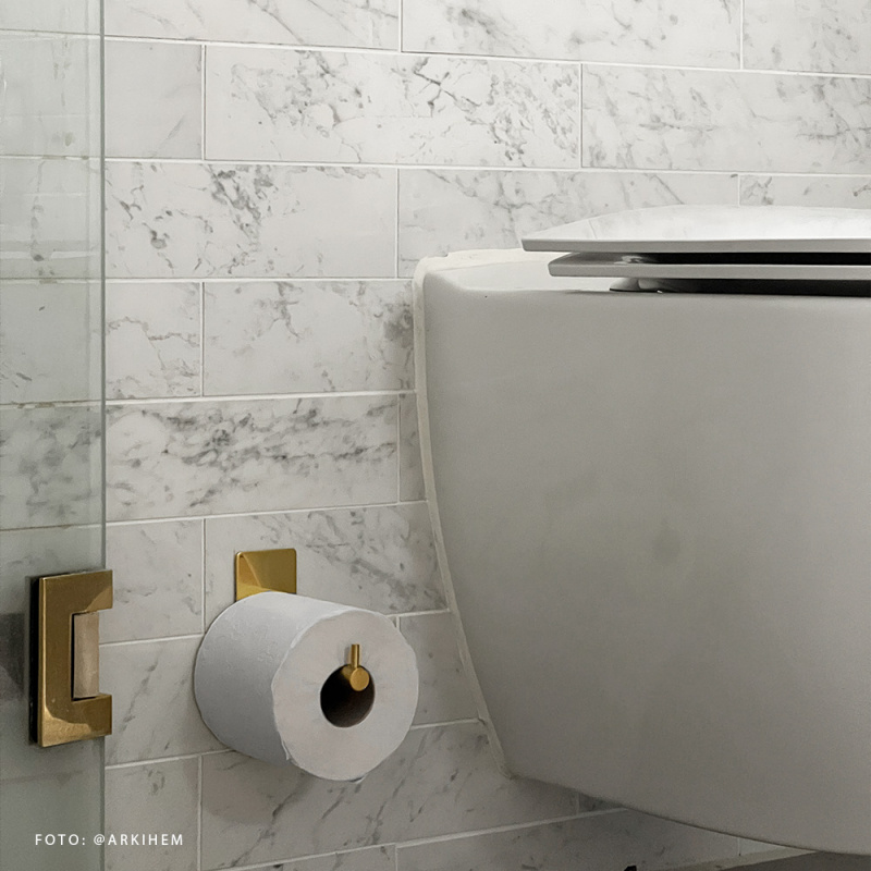 Base 200 - Reservpappershållare - Mässing