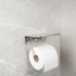 Base - Toalettpappershållare med hylla - Borstad rostfritt