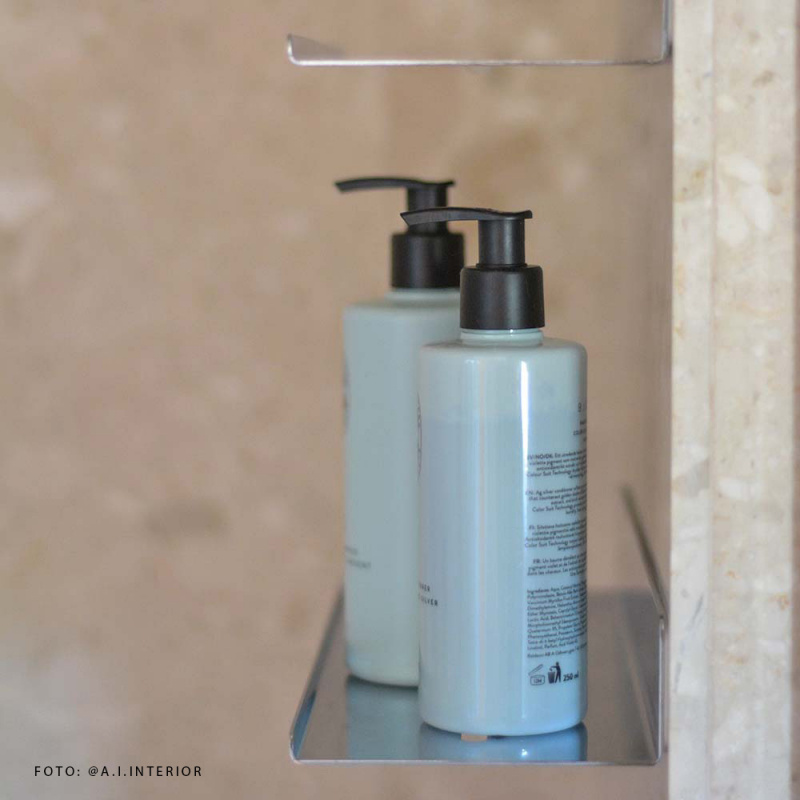 Base - Hylla - Polerad krom