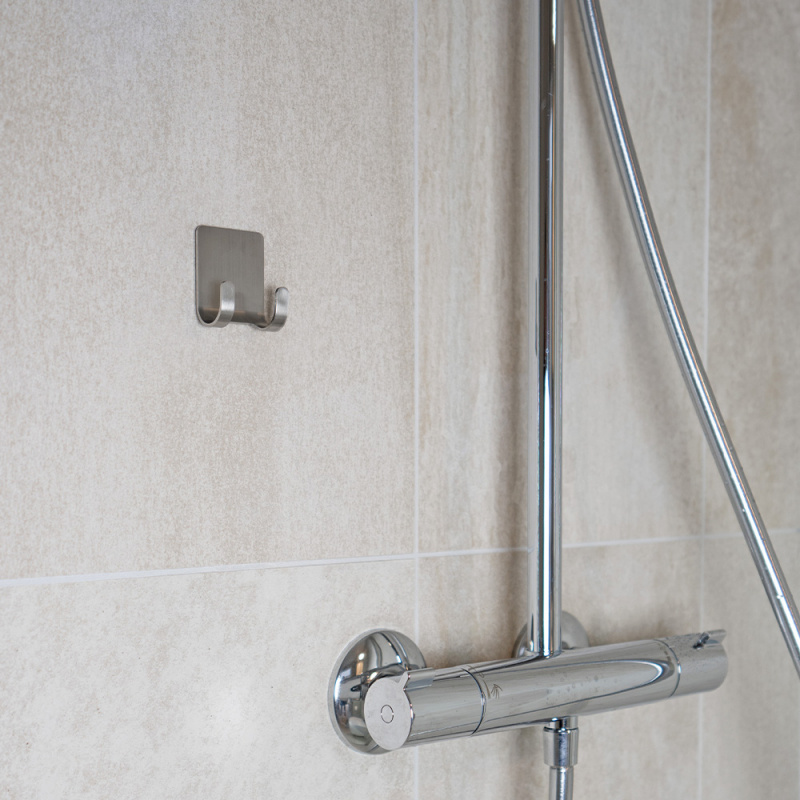 Base - Rakhyvelshållare - Borstad rostfritt