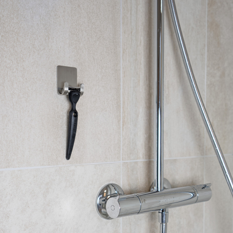 Base - Rakhyvelshållare - Borstad rostfritt