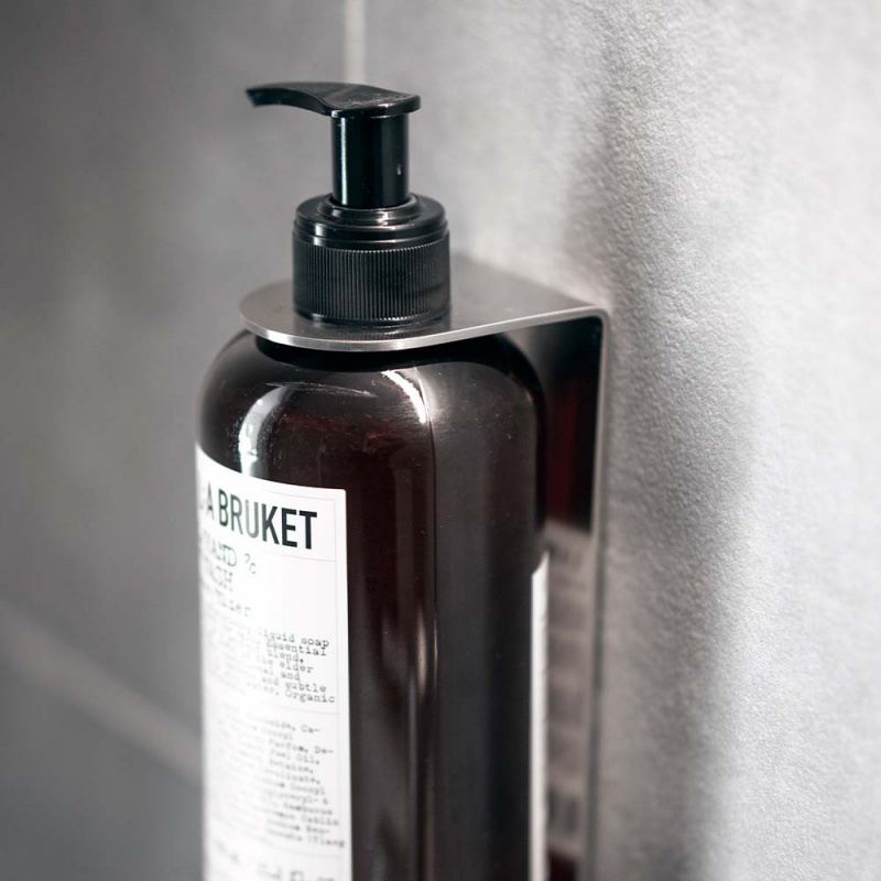 Base - Tvålpumpshållare - Borstad rostfritt