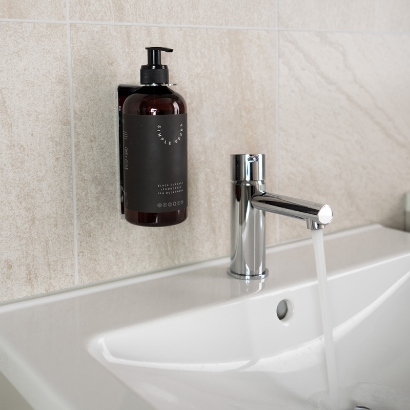 Base - Tvålpumpshållare - Polerad krom