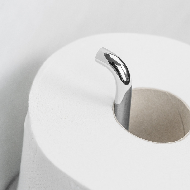 Calm - Reservpappershållare - Polerad krom