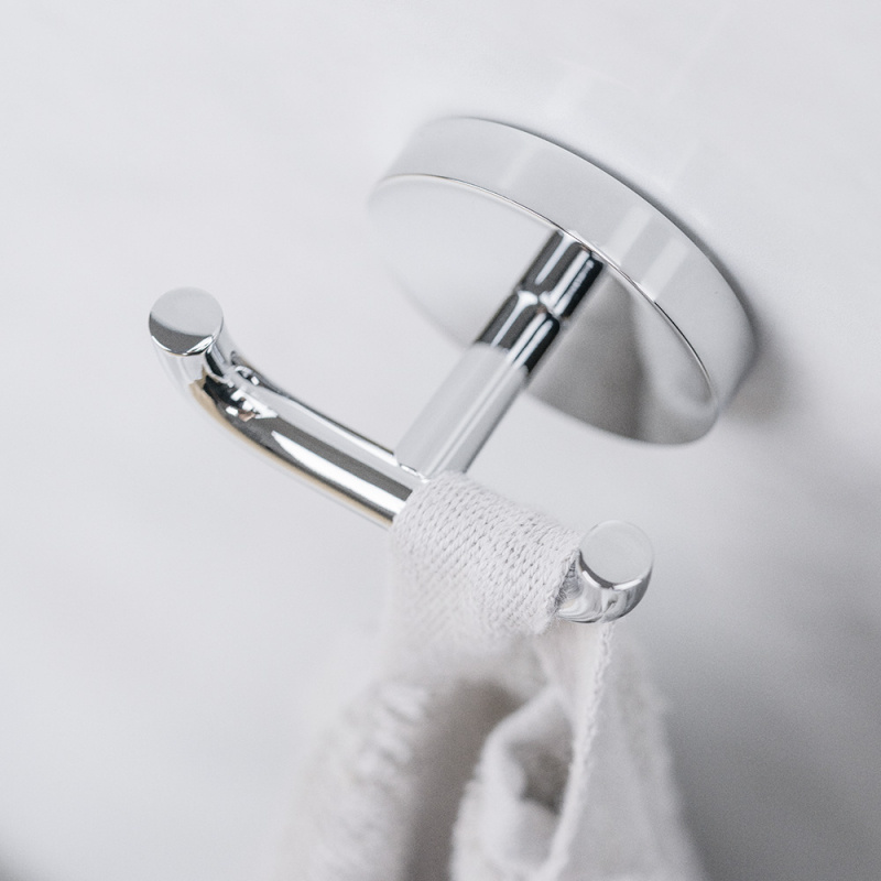 Calm - Dubbelkrok - Polerad krom 