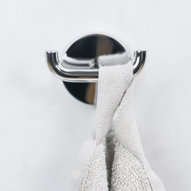 Calm - Dubbelkrok - Polerad krom 