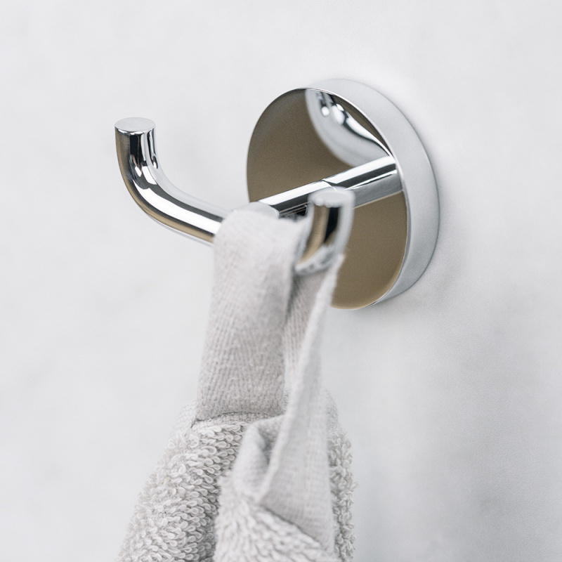 Calm - Dubbelkrok - Polerad krom 