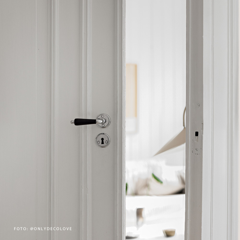 Dörrhandtag Balder - Krom/svart