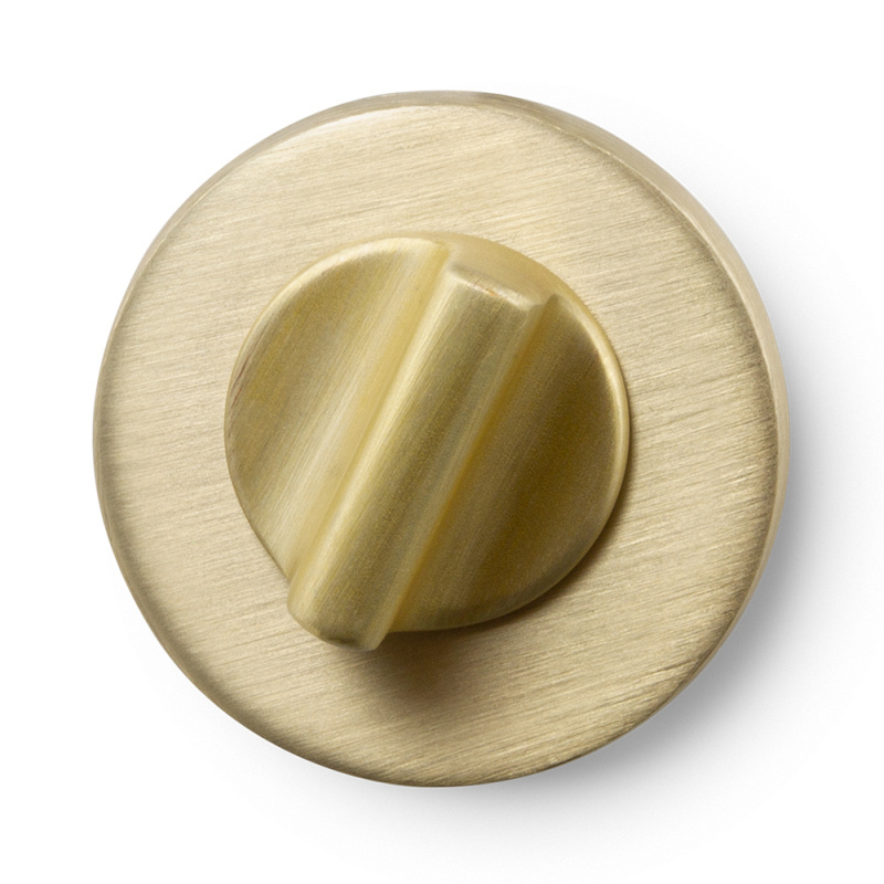 Toalettvred R - Europeisk standard - Borstad mässing