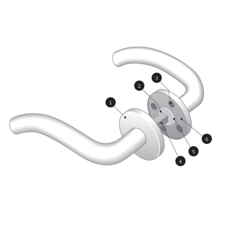 Dörrhandtag Futura 11 - Rostfritt