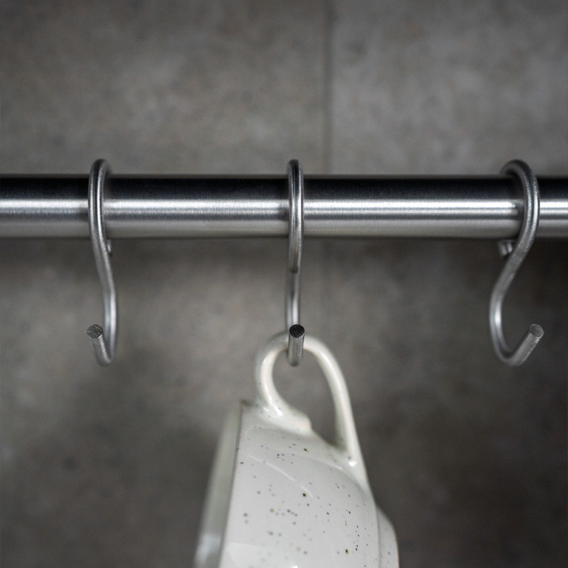 Krokar Köksreling Aveny - 5-p - Borstad rostfritt