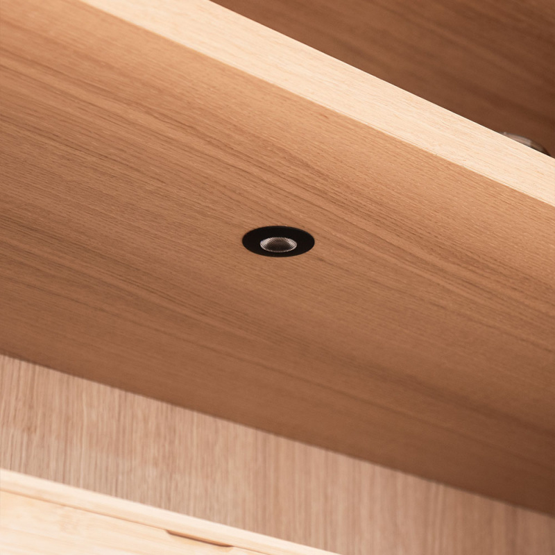 Minispotlight Pixel - Svart