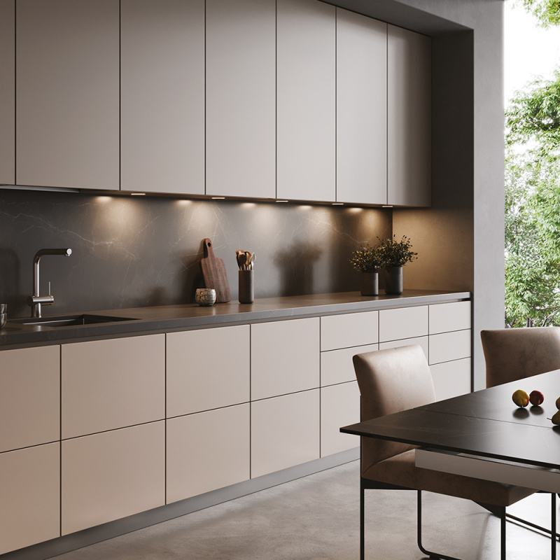 LED-spot Holl D-M med lock - Rostfri-look