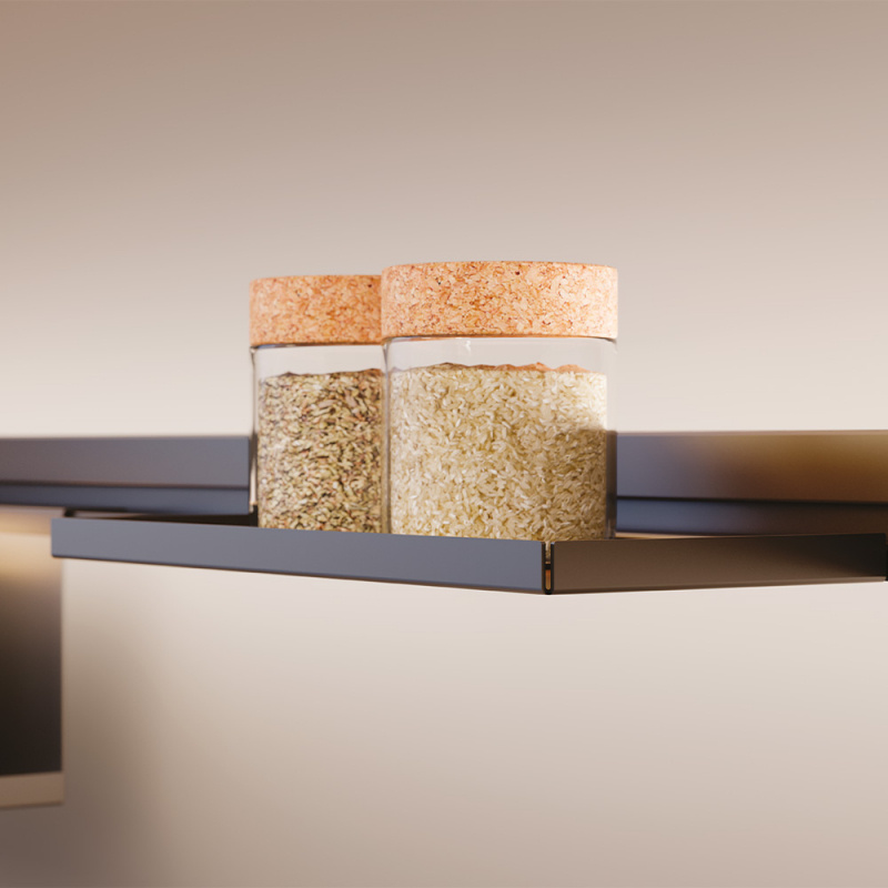 Hylla Systema - 305mm - Mattsvart