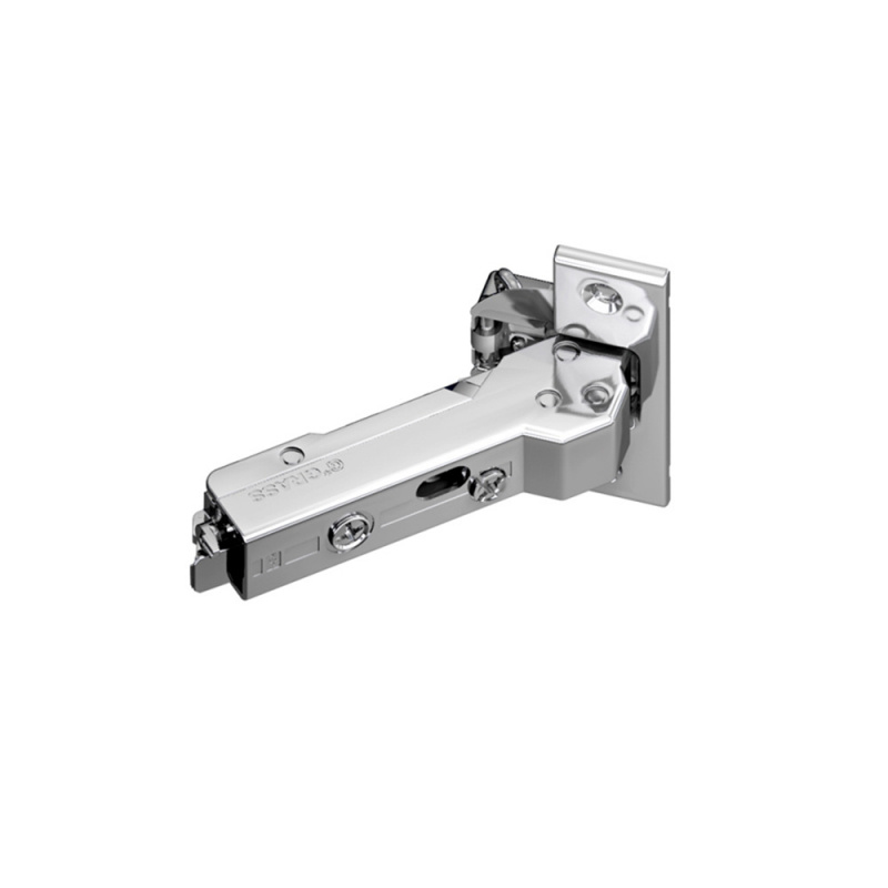 Gångjärn Tiomos - skruvn. 45/9,5 - 110 grader - 45° hörn heltäck.softclose