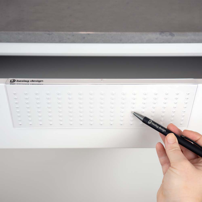 Borrmall för knoppar och handtag - Transparent