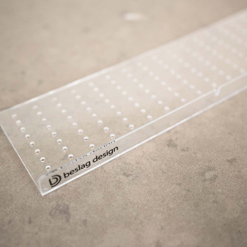 Borrmall för knoppar och handtag - Transparent