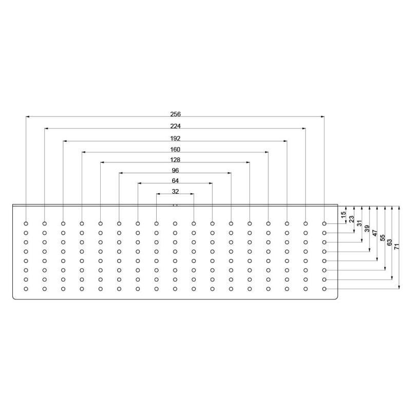 Borrmall för knoppar och handtag - Transparent