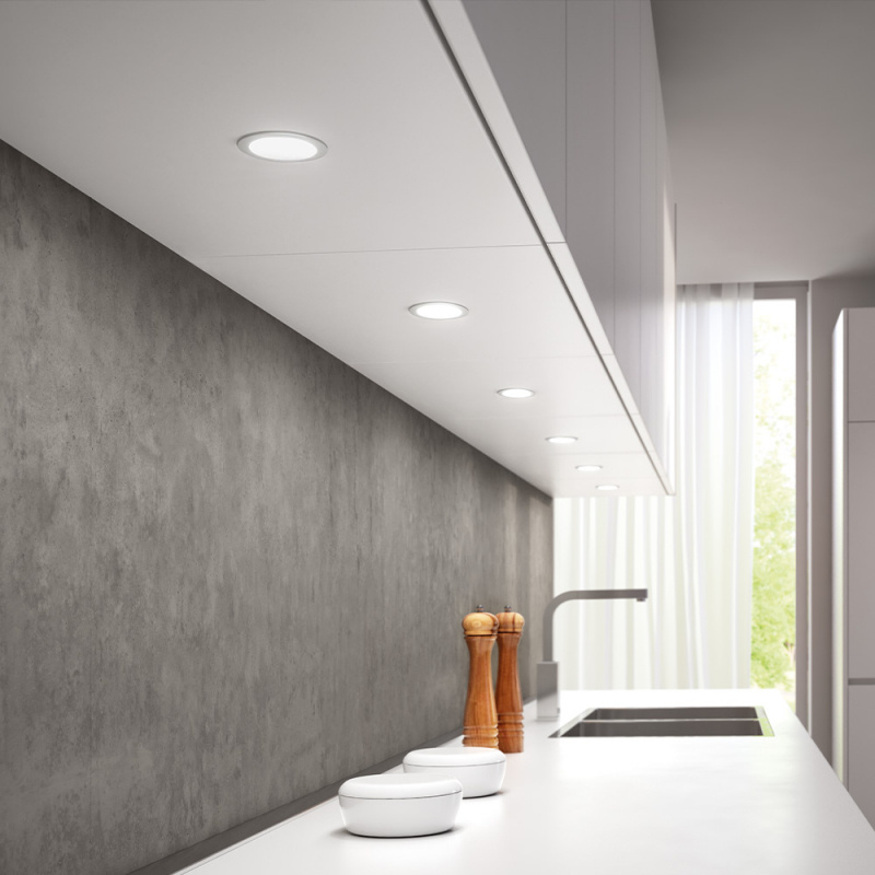 LED-spot Atom - Svart