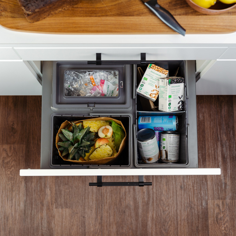 Källsortering Cube Basic Eco - Mörkgrå